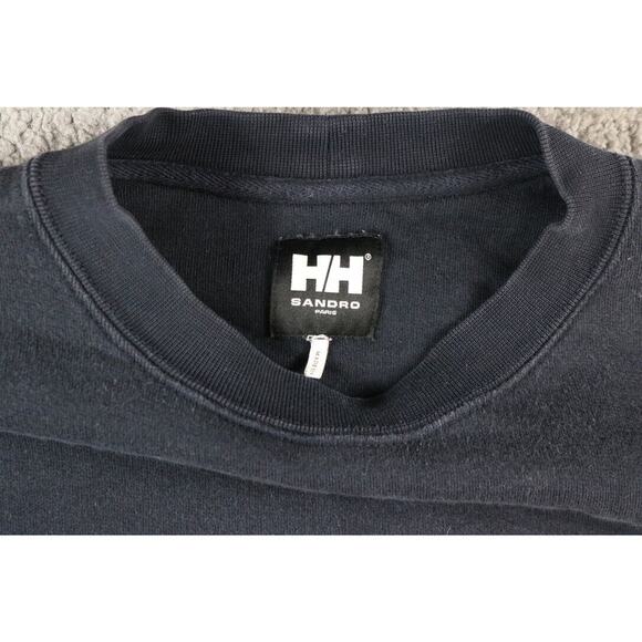 Sandro Paris x Helly Hansen Small Black Red Sweatshirt Pullover Graphic Print - Picture 3 of 11